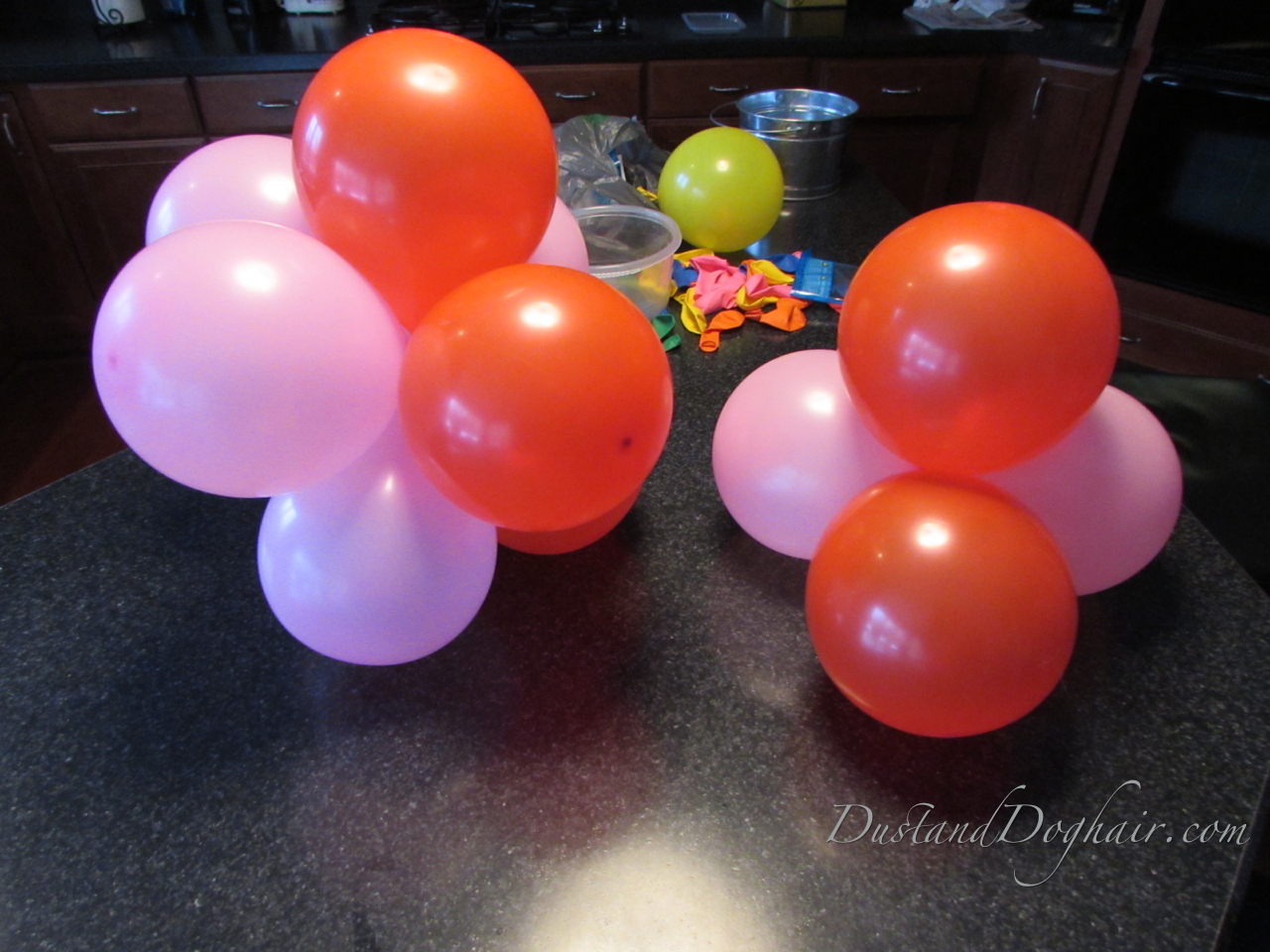 combine clusters to make balloon topiary.JPG