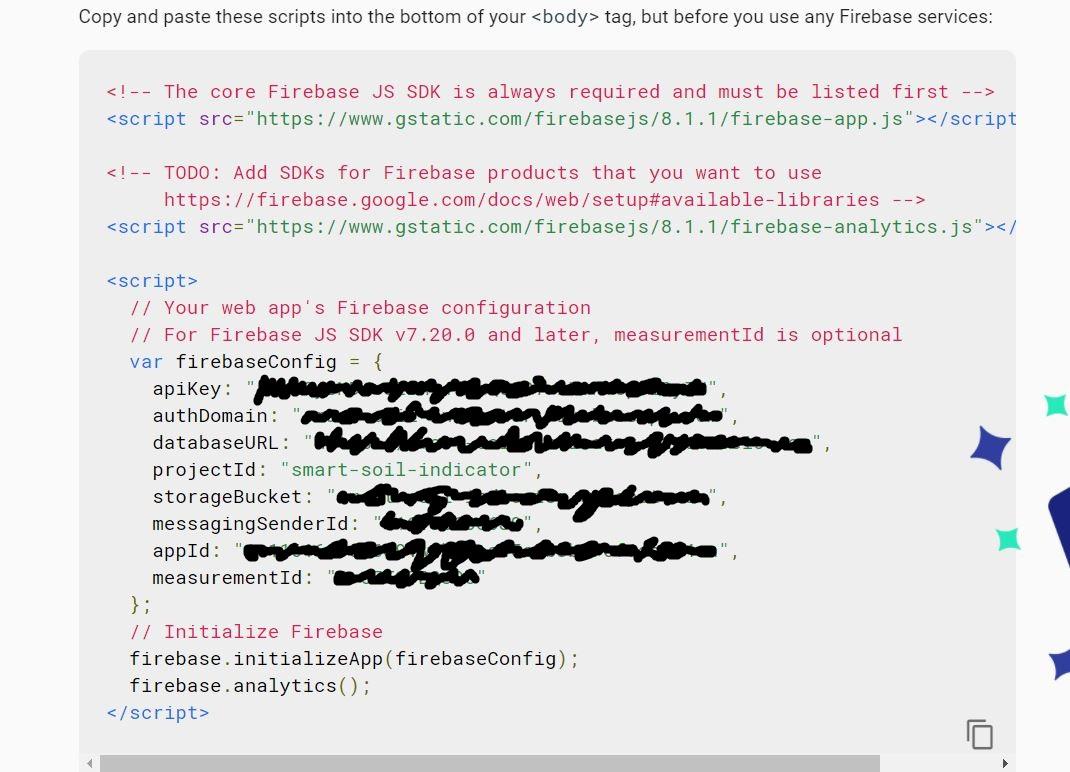 connecting project to firebase.JPG