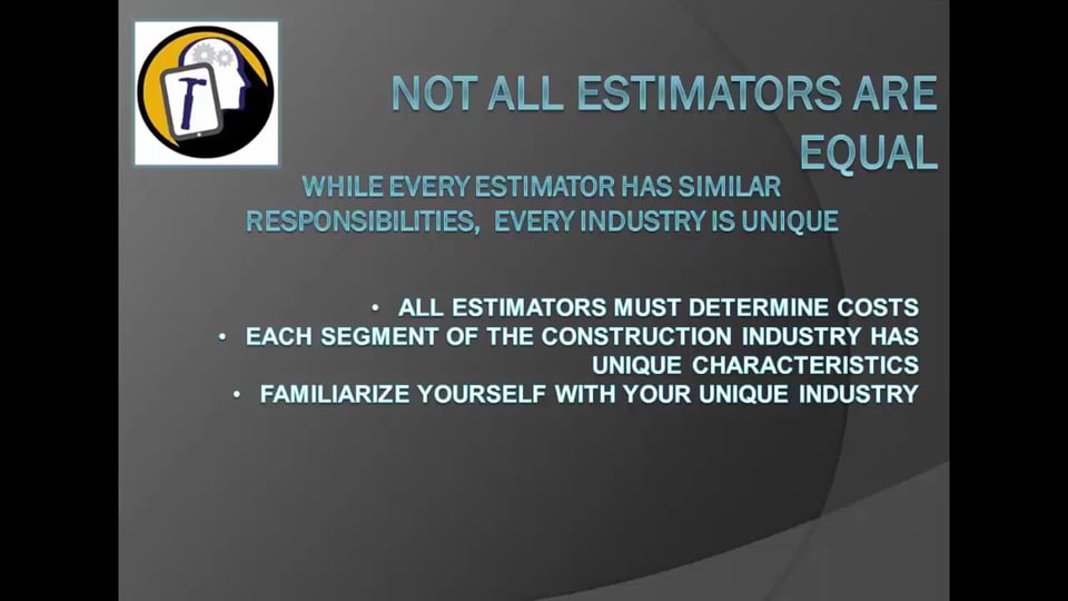 construction estimating 101 chp11 not all estimators are equal