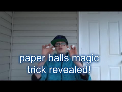 crazy magic trick with paper balls revealed! [MUST SEE]