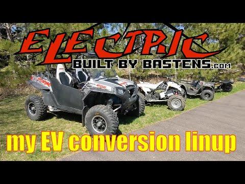 custom built electric ATV &amp; SXS lineup &amp; overview - Polaris RZR Ranger XP UTV Outlaw IRS mini bike