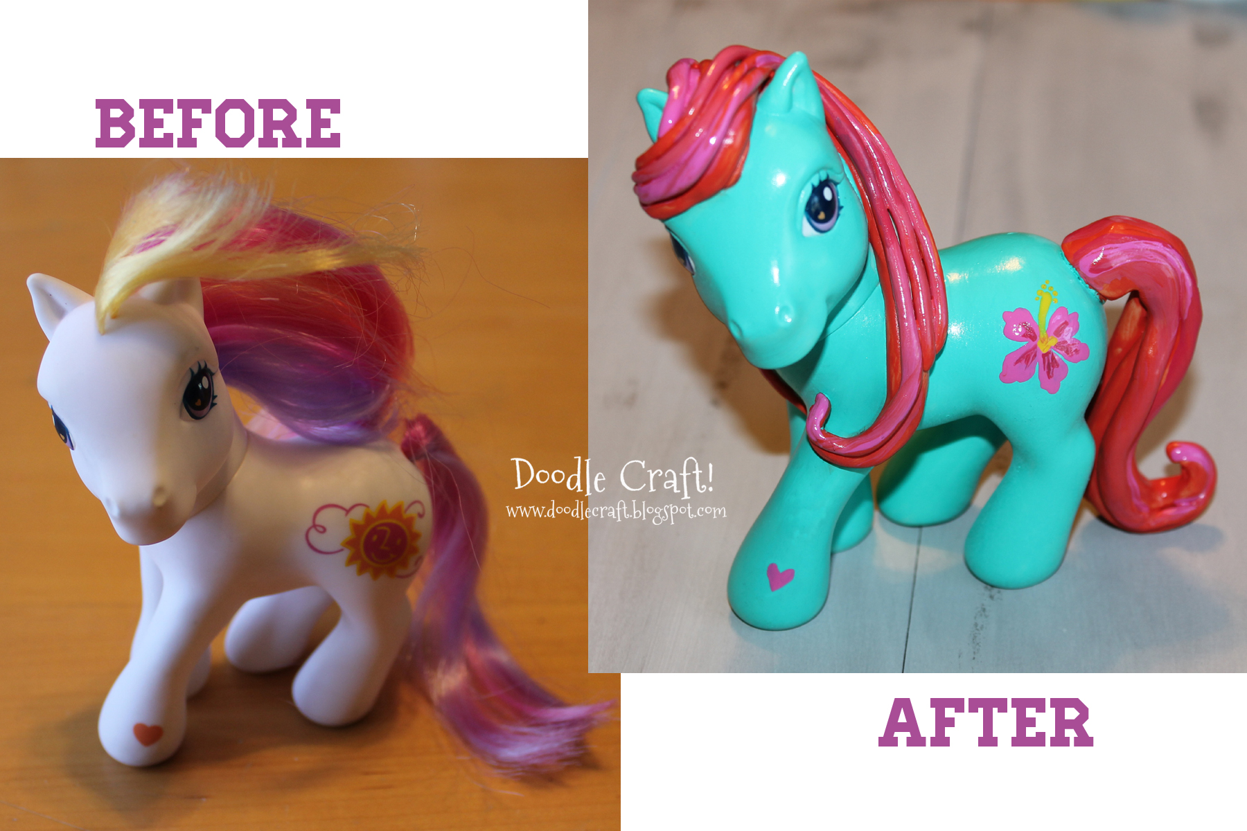 custom pony before and after my little pony bait updated customize.jpg