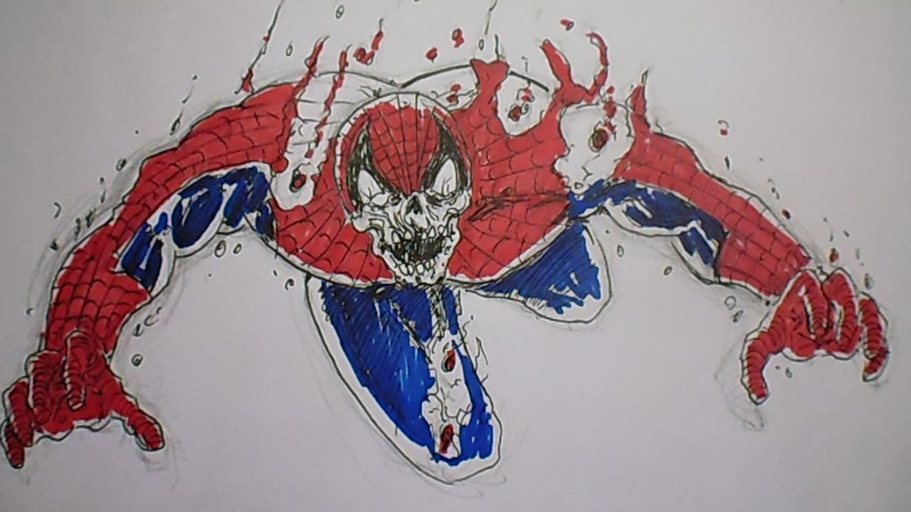 draw zombie spiderman.JPG