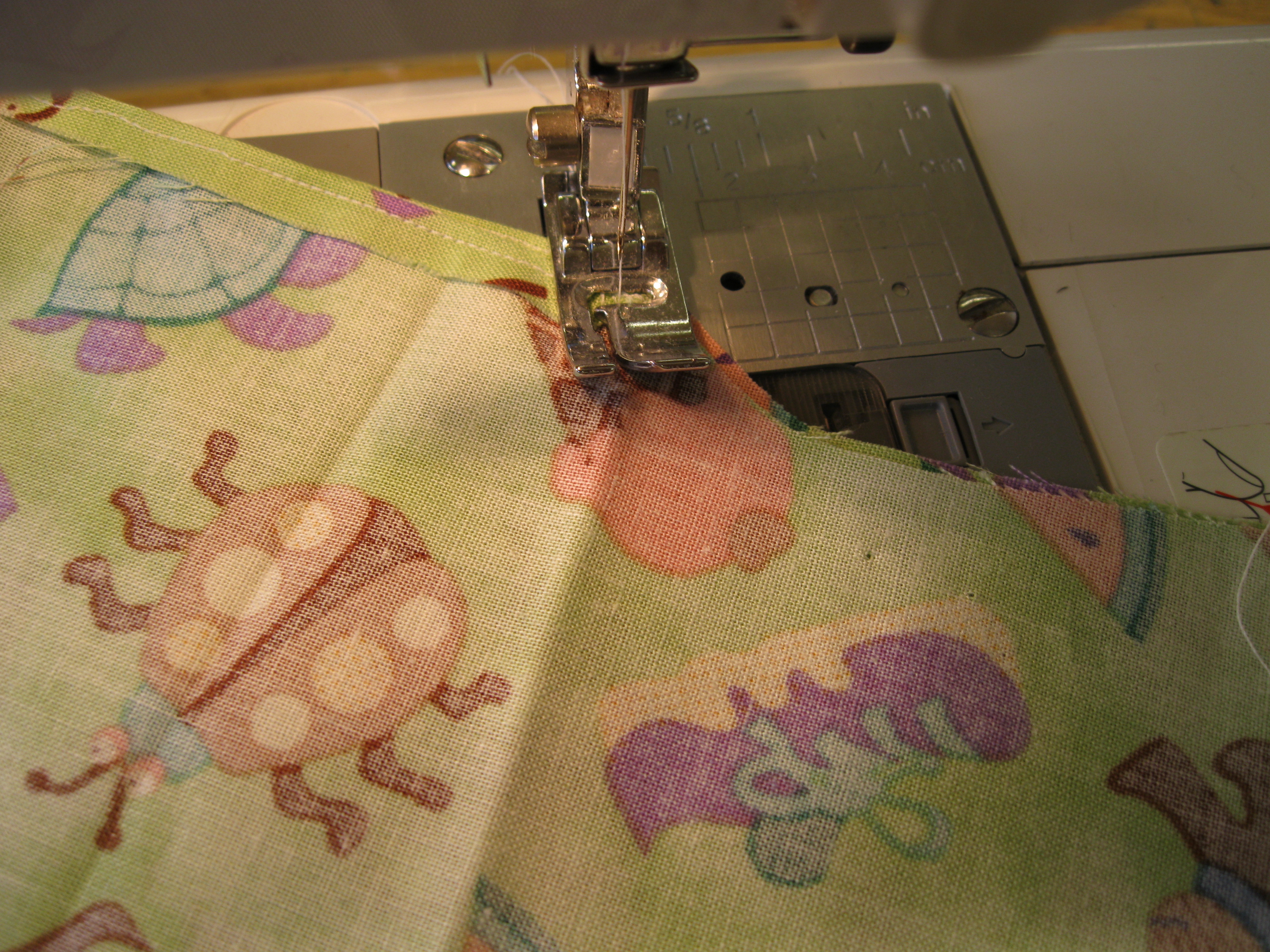 dress stitch side seams and turn up a hem. .JPG
