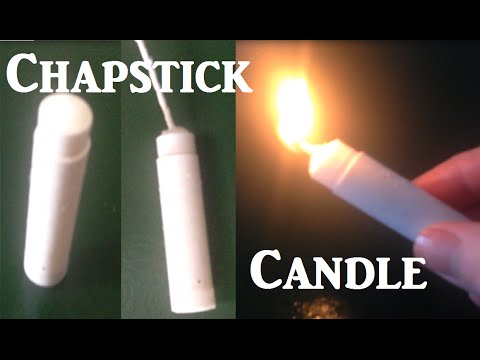 emergency Chapstick Lipbalm Candle life hack tip trick