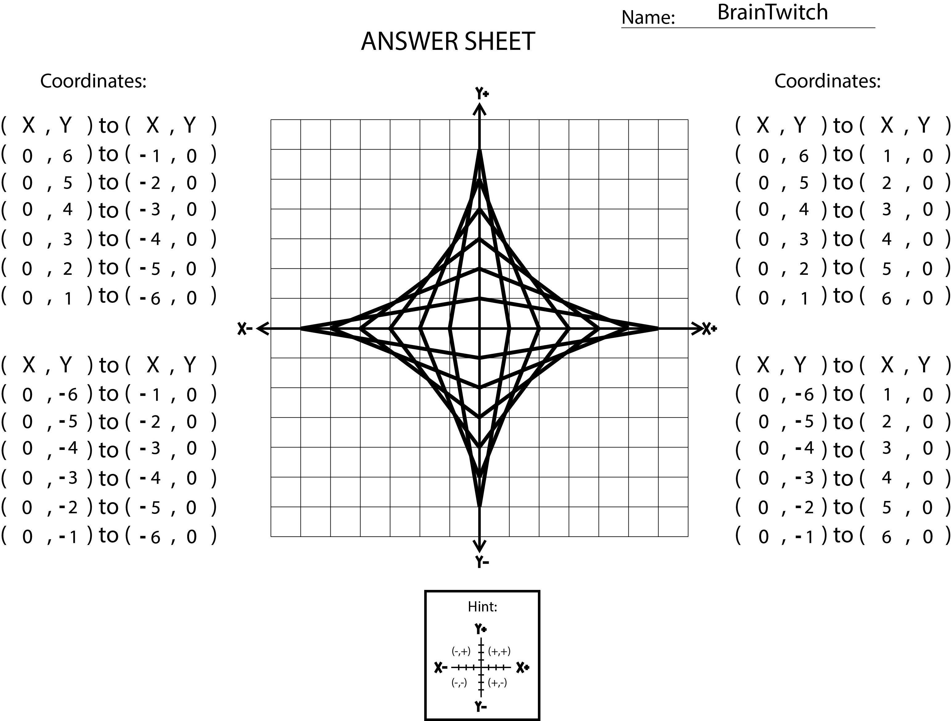 four quadrants WS coordinates ANSWER SHEET.jpg