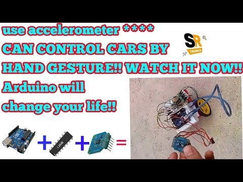 gesture controlled arduino robot using adxl335 accelerometer