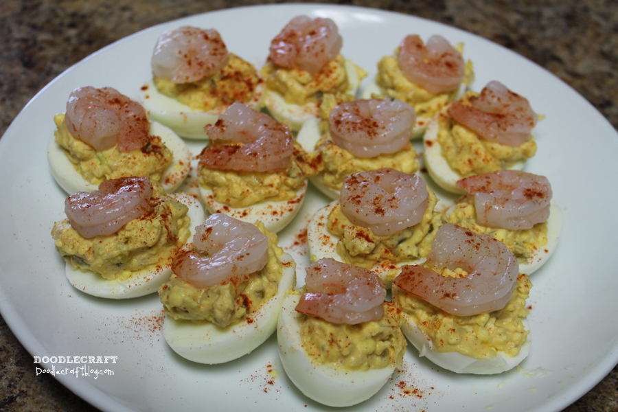 hard boiled devil deviled eggs shrimp pickles egg salad yummy easter (3).JPG