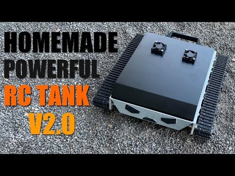 how to build a DIY powerful metal rc robot tank V2.0