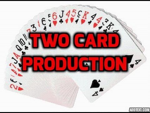 how to do a really awesome two card production! card tricks revealed #cardproduction