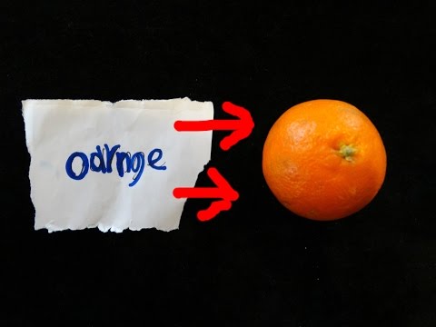 how to do magic with a orange! prediction magic tricks with friut revealed! #magictutorials