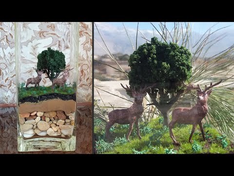 how to make landscape diorama|Jungle Terrarium