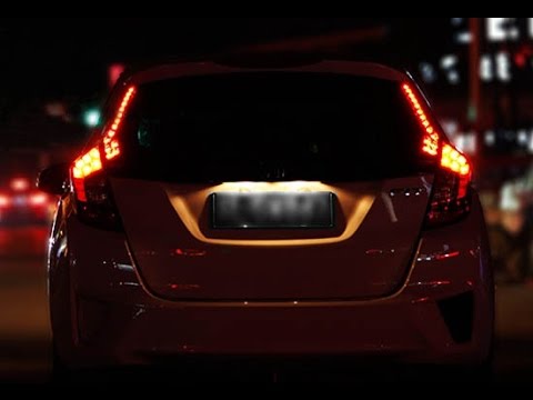 iJDMTOY LED Pillar Tail Lights For 2015-up Honda FIT