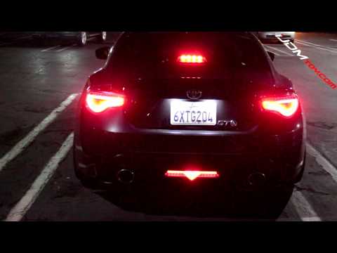 iJDMTOY Scion FR-S Subaru BRZ LED Rear Bumper Light Demo