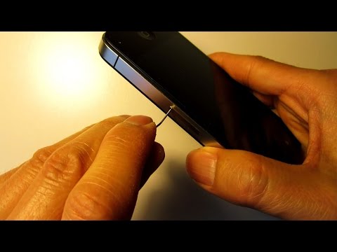 iPhone 4S How To: insert / Remove a SIM Card