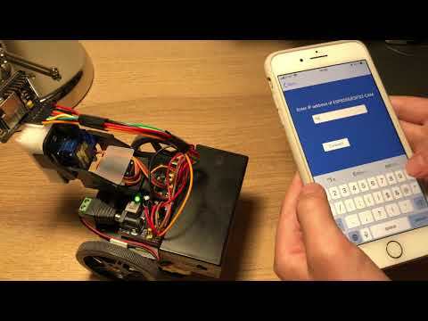 iRobbie-A video surveillance ESP32-CAM remote controlled car