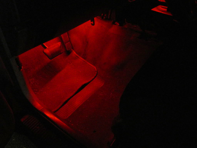 install LED strip under the dash.jpg