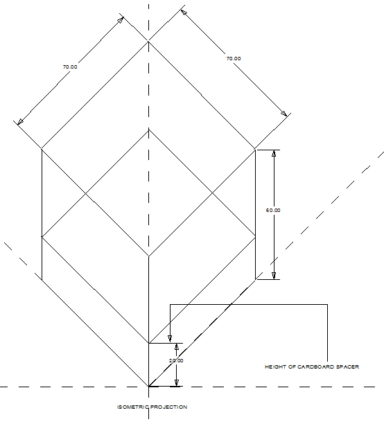 isometric projection of cardboard spacer.png