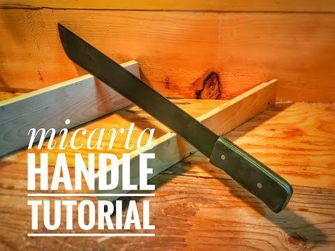 knife Making-Micarta handle tutorial