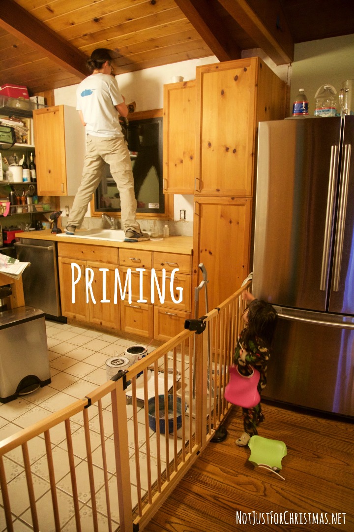 knotty pine kitchen priming.jpg