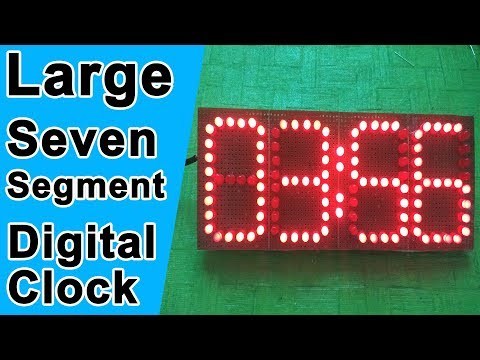 large Seven Segment Digital Clock using Atmega328/ Atmega8 by Manmohan Pal