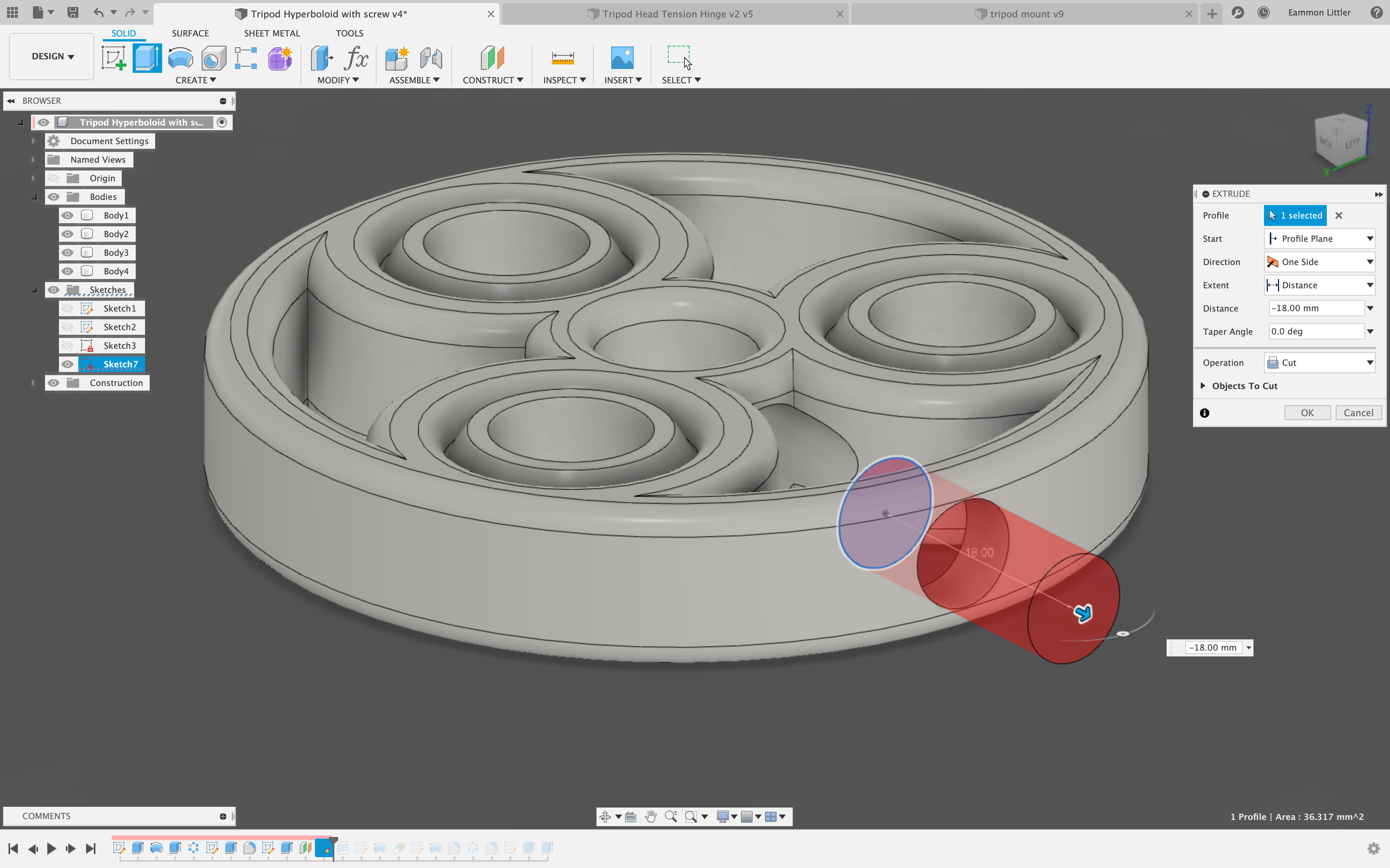 larger hole cut for hex screw smooth extrude.png