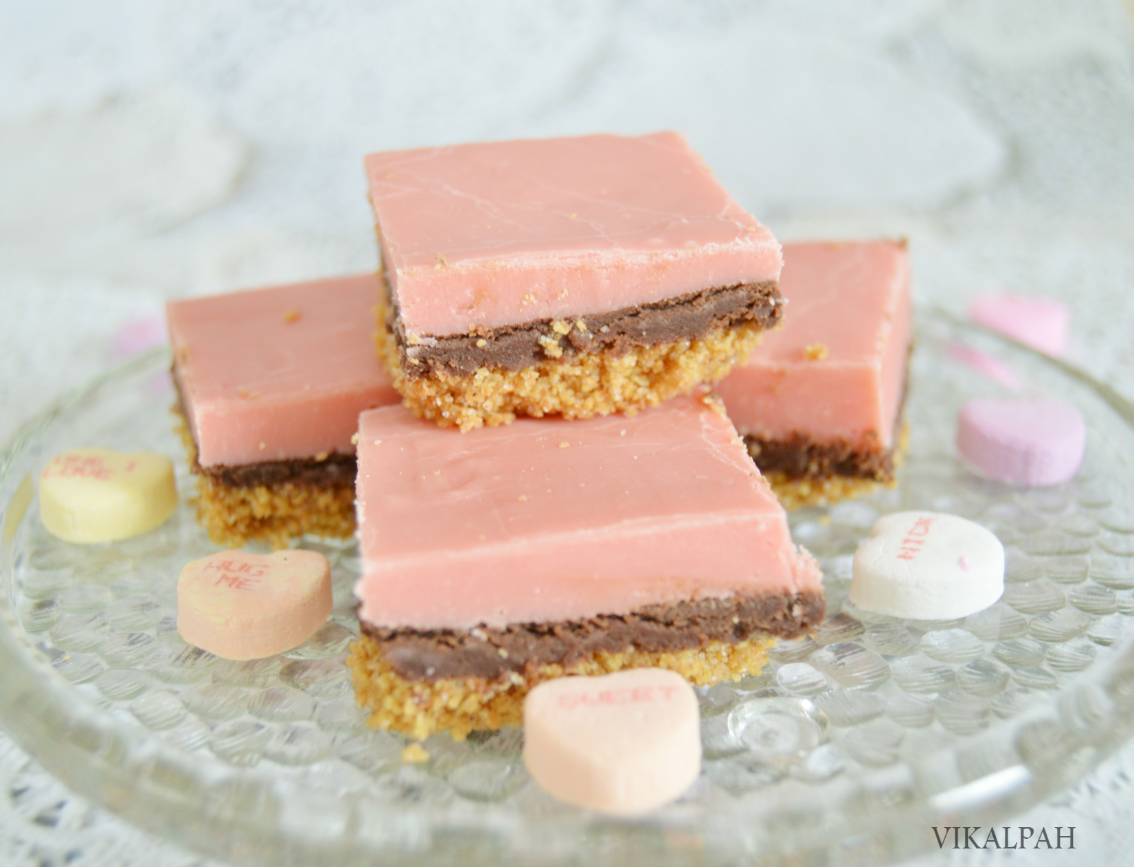 layered chocolate fudge with graham cracker crust base.jpg