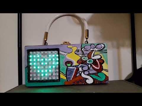 led matrix box purse