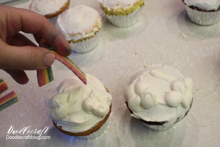 magical rainbow cupcakes fun st. patricks day paddy's craft snack pot of gold unicorn party (2).JPG