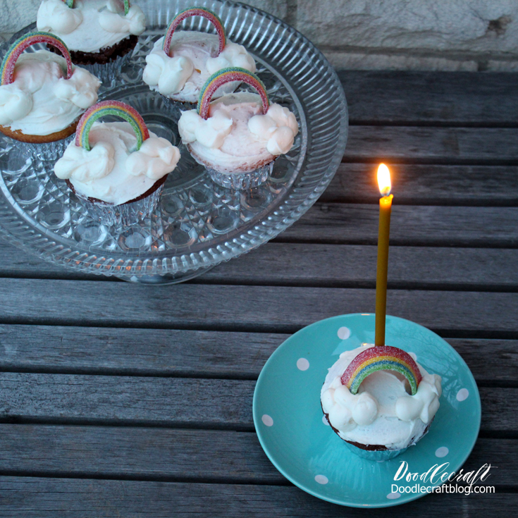 magical rainbow cupcakes fun st. patricks day paddy's craft snack pot of gold unicorn party (6).JPG