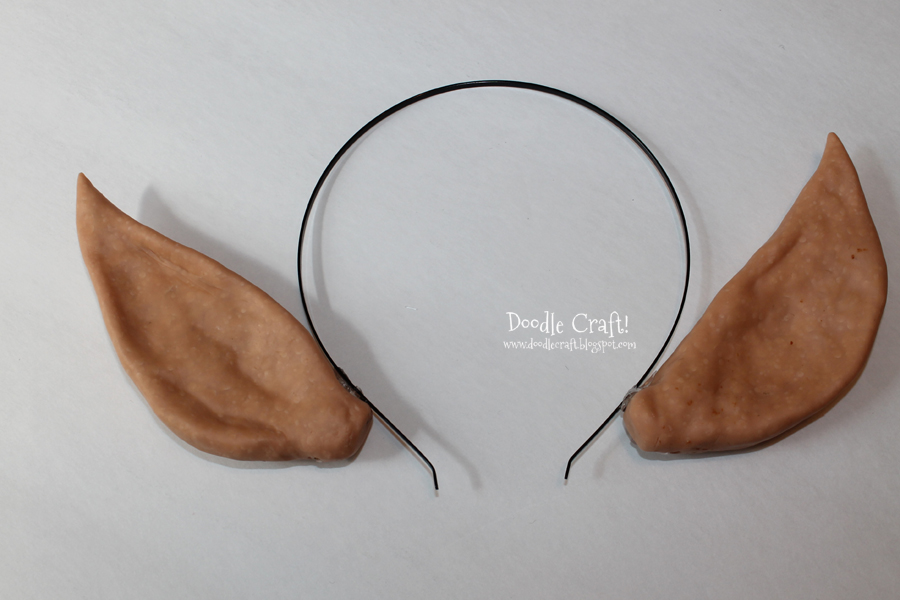 make elven ears elf ear headband out of fimo bake hard clay easy diy head band (6).JPG