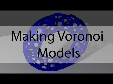 making voronoi models with Meshlab &amp;amp; Blender