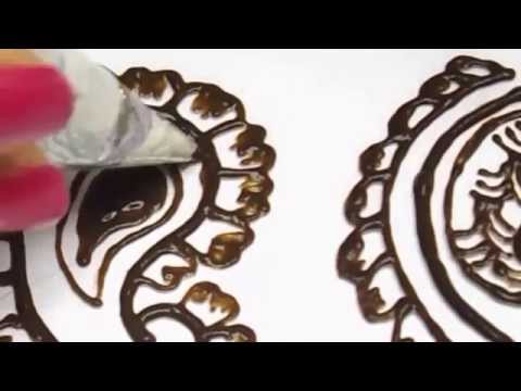 mango shape - henna design tutorial (do it yourself) DIY