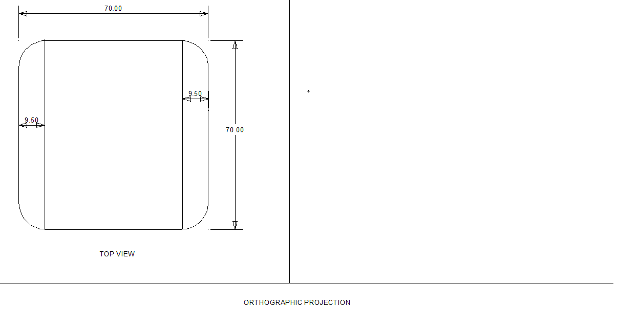 orthographic view of spacer with the amount of space that need to be left from both thee sides.png