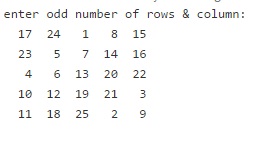 output of odd magic square inputs 5X5.jpg