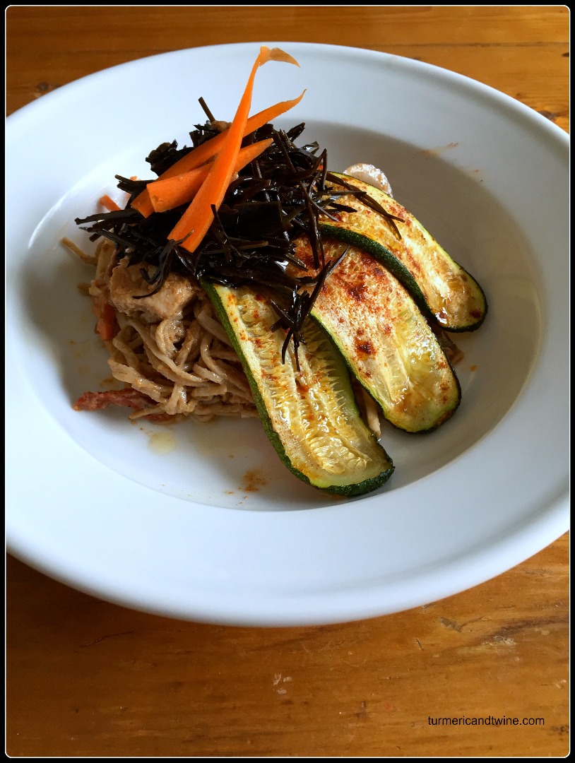 peanut sauce soba noodles roasted zucchini and wakame 2.jpg