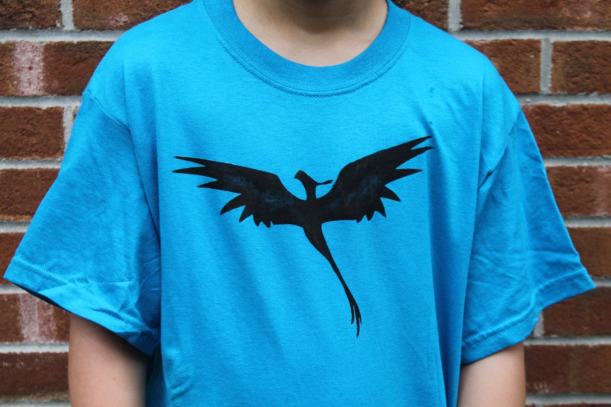 phoenix shirt freezer paper stencil outline painted tee t.jpg