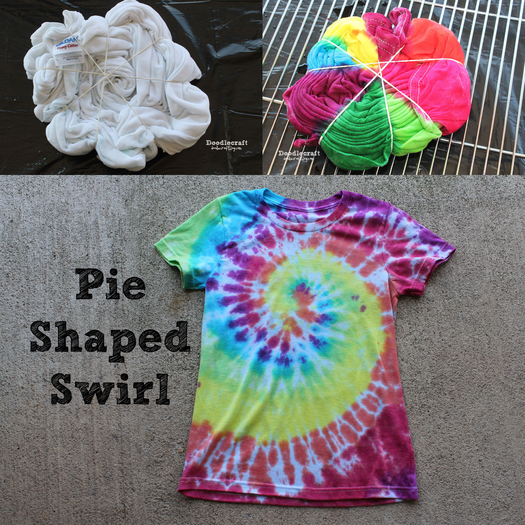 pie shaped swirl tie dye shirt regular classic original easy rainbow color tulip.jpg