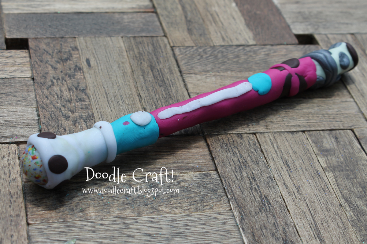 pink and teal sonic screwdriver custom polymer clay pens doctor who amy pond river song.jpg