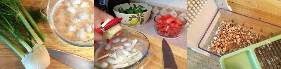 preparing hazel nuts, and anise for the Watermelon Goat Cheese Salad.jpg