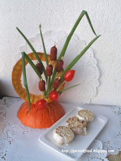 pumpkin and sausage bouquet garlic garnish_garnishfood.JPG