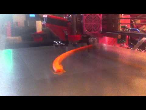 resonance frequency test @ 150mm/s on a homemade 300x300mm 3d printer