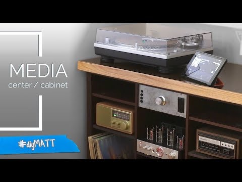 retro/modern music bookshelf thing