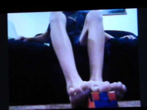 rubik's cube feet solve