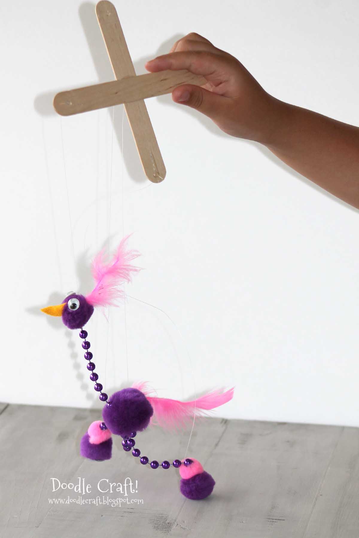 running marionette puppet birdy bird kevin cookoo bird.jpg