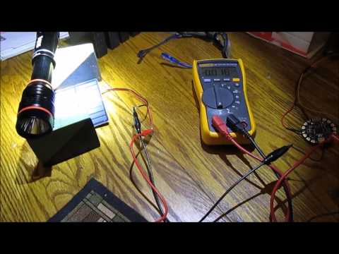 solar panel power test