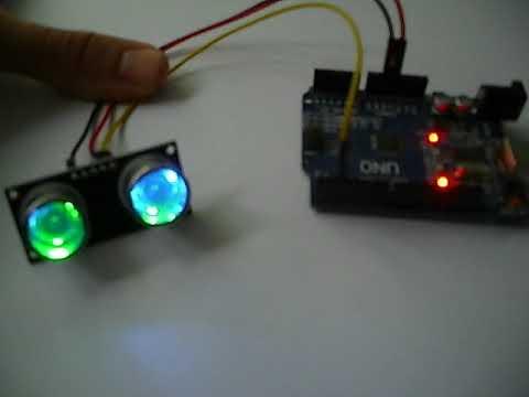 ultrasonic sensor built-in RGB test