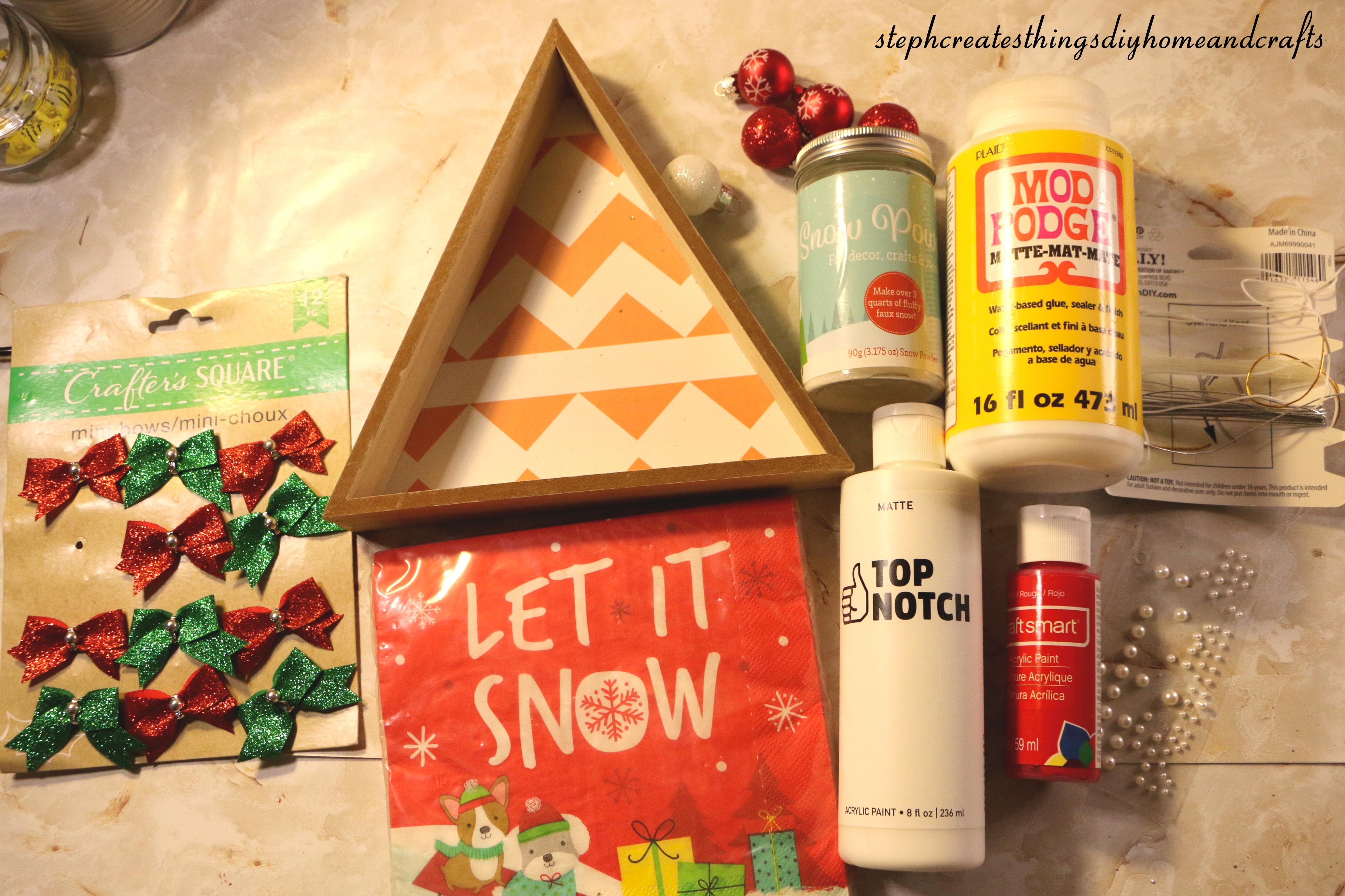 wooden triangle-paint-mini bows-Mod Podge.jpg