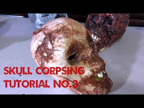 www.monstertutorials.com - Dollar Store Skull Corpsing with Plastic and Heat Gun Tutorial