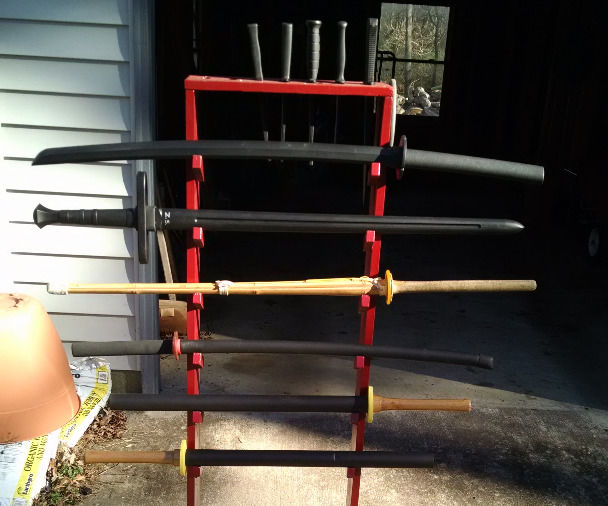 Martial Arts Equipment Rack & Storage